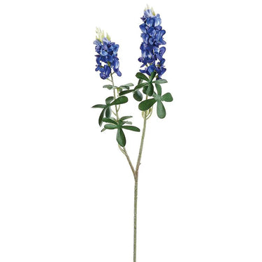 Allstate Bluebonnet Spray Blue 20" - Artificial Flowering Plants Silk