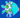 DK Designs Blue/Green Fish Garden Glam Flag - Decor Merchandise