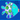 DK Designs Blue/Green Fish Garden Glam Flag - Decor Merchandise