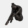 Sagebrook Bronze Resting Ballerina Statue 11" - Figurines Merchandise