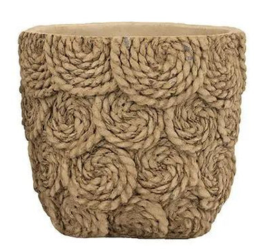 A&B Brown Earthy Texture Planter (2 Sizes) 6-8" - Planters Merchandise