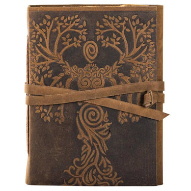 Benjamin International Brown Suede Goddess Tree Journal 5" x 7" - Journals Merchandise