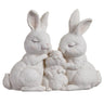 Bunny Family Figurine White 7" - Evergreen Home and Floral