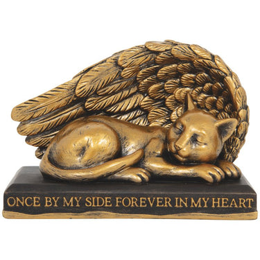 "Cat by My Side" Figurine - Evergreen Home and Floral