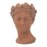Cement Head Bust Planter 7"D x 11" - Evergreen Home and Floral