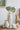 A&B Ceramic Floral Print Bird Figurine 8" x 4.5" - Figurines Merchandise