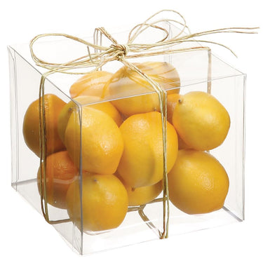 Allstate Assorted Lemons (Box of 15) 4" x 4" x 4" - Artificial Food Silk