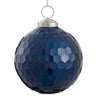 Allstate Grid Glass Ball Ornament Blue 4" - Uncategorized Merchandise