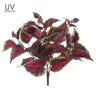 Allstate UV Coleus Bush Burgundy-Green 16" - Artificial Non-Flowering Plants Silk