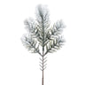 Allstate Snowed Pine Spray White 10" - Artificial Non-Flowering Plants Silk