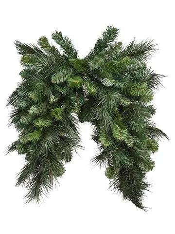 Allstate Evergreen Mailbox Swag Green 36" - Holiday Ornaments Silk