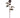 Small Cottage Rose Bud Spray Black 21.5"