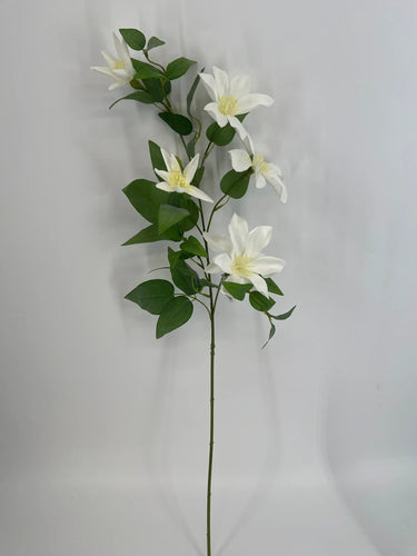 Le Fleur Clematis Spray Cream 34" - Silk