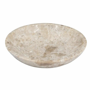 A&B Cream Marble Decorative Bowl 6" x 6" - Decorative Bowls Merchandise
