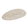 A&B Cream Oval Marble Accent Tray 12" x 6.5" - Decorative Trays Merchandise