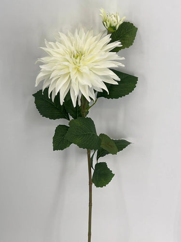 Le Fleur Dahlia Spray Cream 29" - Artificial Flowering Plants Silk