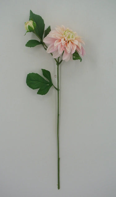 Golden Bell Dahlia Spray Pink 24" - Artificial Flowering Plants Silk