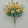 Golden Bell Delphinium Bush Yellow 24" - Artificial Flowering Plants Silk