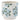Melrose Dolomite Blue Floral Print Container (2 Sizes) - Vases Merchandise