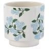 Melrose Dolomite Blue Floral Print Container (2 Sizes) - Vases Merchandise