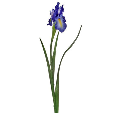 Regency Dutch Iris Spray Blue 25" - Artificial Flowering Plants Silk