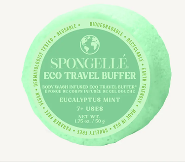 Spongelle Eco Collection Travel Buffer Eucalyptus Mint 7+ Wash 1.75 Oz - Bath & Body Bath & Body