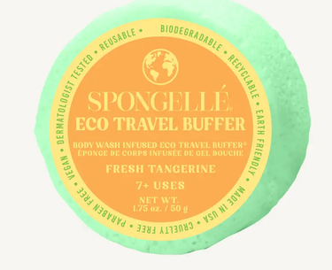 Spongelle Eco Collection Travel Buffer Fresh Tangerine 7+ Wash 1.75 Oz - Bath & Body Bath & Body