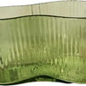SNK Emerald Ripple Glass Planter 7"L x 4.25"H x 4"W - Planters Merchandise