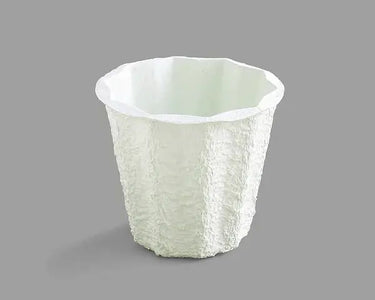 DWF, Direct Floral Mache Planter w/ Plaster & Foam 7J 8" Dia x 8" H - Papier Mache Shapes Silk