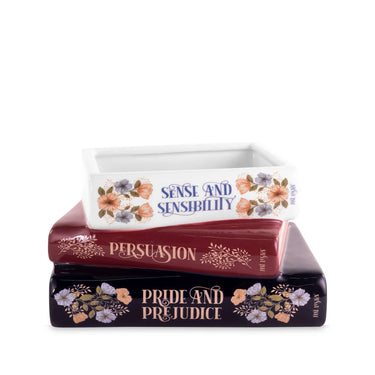 Steel Mill and Co. Jane Austen Stacked Books Planter - Vases Merchandise
