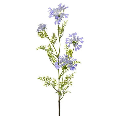 Regency Field Yarrow Stem Blue 38" - Artificial Flowering Plants Silk