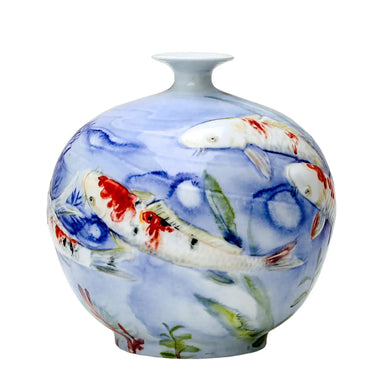 Winward Fish Bottle Vase 11" x 11" - Vases Merchandise