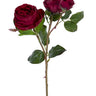 AmBest Fresh Touch Cabbage Rose Dark Red 21" - Uncategorized Silk