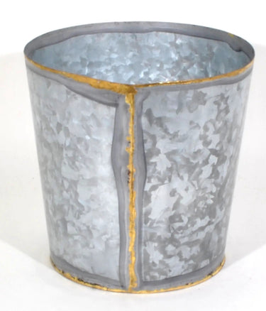 SNK Galvanized Metal Pot Small 5" x 5" x 6" - Pots Merchandise