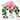 GSC Geranium Hanging Bush Pink x12 - Artificial Flowering Plants Silk