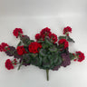 Le Fleur Geranium Hanging Bush Red 16.5" - Artificial Flowering Plants Silk