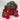 Le Fleur Geranium Hanging Bush Red 16.5" - Artificial Flowering Plants Silk