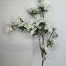 Le Fleur Geranium Spray White 37.5" - Artificial Flowering Plants Silk