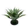 Greenhouse International Giant Silver Agave Plant w/ Base 17"H X 18"W - Artificial Non-Flowering Plants Silk