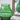 A&B Glass Flower Vase Green 7.5" x 7.5" x 8" - Vases Merchandise