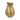 A&B Gold Aluminum Scalloped Vase 6.5"x 10.5" - Uncategorized Merchandise