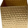 SNK Gold Iron Hammered Cube Container 5'' x 5" x 5'' - Uncategorized Merchandise