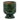 Napco Green Embossed Leaves Pedestal Planter Large 5.5"W x 7.5"H - Planters Merchandise