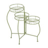 Deco Marché Green Metal Starburst 3-Tier Indoor/Outdoor Plantstand 19" x 18" x 21" - Plant Stands Merchandise