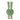 Melrose Green Striped Vase 8"H - Vases Merchandise