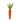 Regency Hanging Velvet Carrot 14" - Holiday Ornaments Merchandise