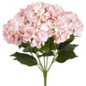 Allstate Hydrangea Bush Soft Pink 22" - Artificial Flowering Plants Silk