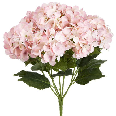 Allstate Hydrangea Bush Soft Pink 22" - Artificial Flowering Plants Silk