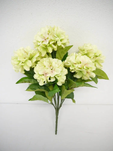 Supreme Hydrangea Stem 33" Green - Artificial Flowering Plants Silk