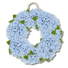 DK Designs Hydrangea Wreath Door Hanger - Decor Merchandise